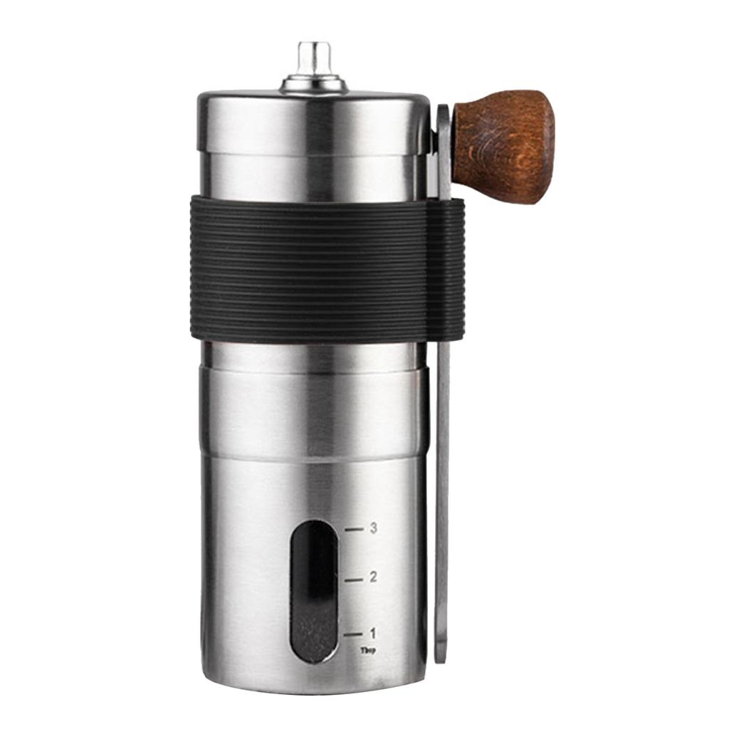 Manual Coffee Grinder Adjustable Particles Size Stainless Steel Coffee Bean Grinder for Household Stainless Steel Coffee Grinder
