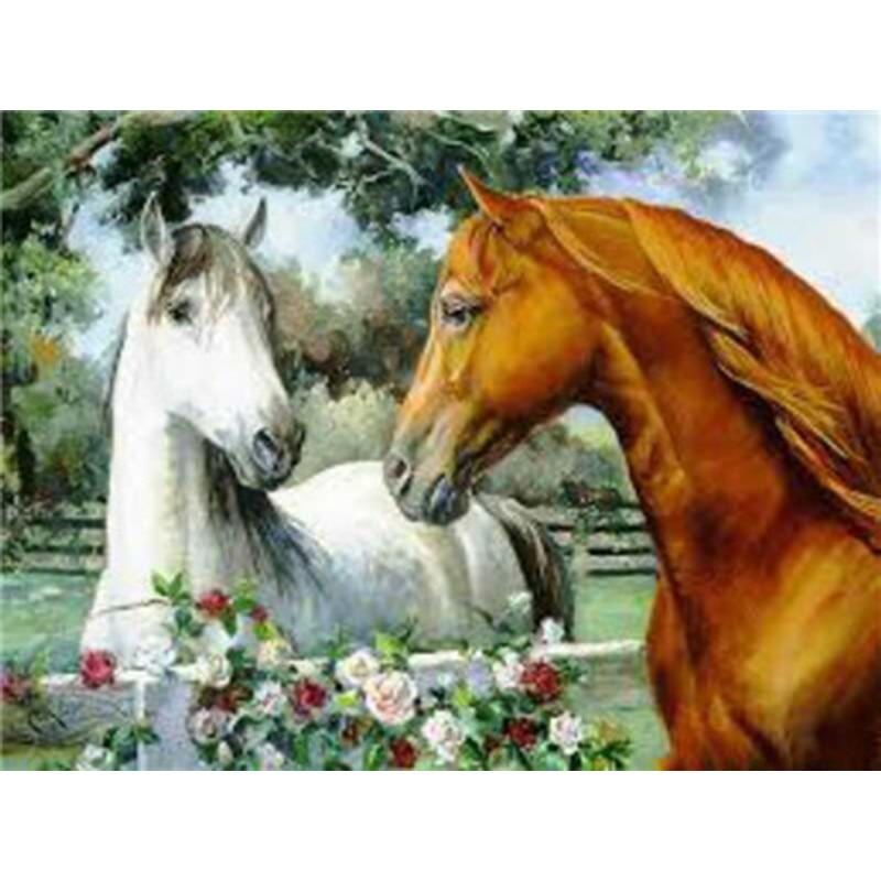 Diamond Horse 5d Painting Diy Mosaic Animal Diamond Embroidery Cross Stitch Full Squareround Drill Home Decor Christmas Gift