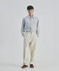 Guernsey Woollens Corduroy Single-Pleat Wide Pants - Ecru
