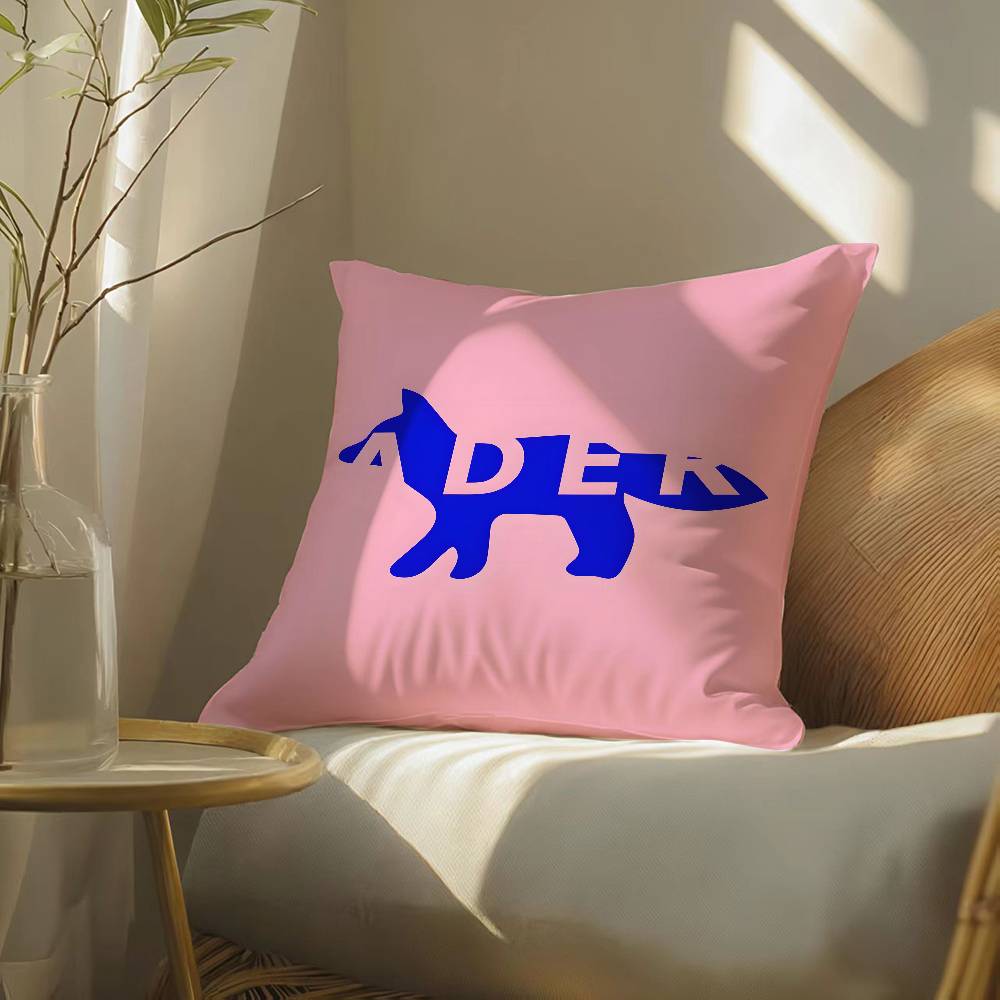 Avant-garde Fashion Ader Error-E Pillow Case Silky Elegant Comfort Sofa Bed  Invisible Zipper Beach Pillowcase