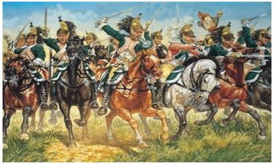 Platz Italeri 1/72 Napoleonic Wars French Dragoon Plastic Model IT6015 (Human)
