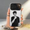 C-Charlie P-Puth Singer Phone Case For iPhone17,16,15,14,13,12,11,Pro,MAX Gray Matte Silicone Black Cover