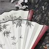Ancient-Style Wooden Classical Dance Dual-Purpose Paper Fan, Durable Wooden Folding Fan, Chinese-Style Retro Bamboo Folding Fan for Men