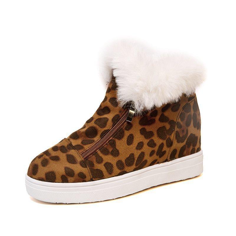 

2023 зимние новые большие замшевые полусапоги, женская обувь, утолщенные теплые повседневные хлопковые ботинки на плоской подошве 43 коричневый