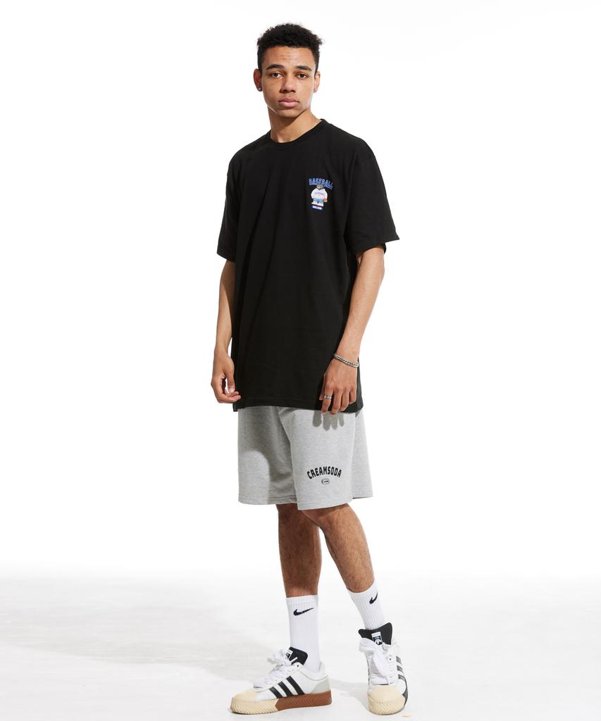 CREAM SODA LAB Small Logo Gray Short Sleeve T-Shirt Set