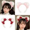 Animal Cosplay Costume Fauxs Furs Wolf Cats Foxes Tail and Cats Ears Headbands Halloween Party Costume Accessories