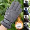Touch Screen Thermal Cotton Plush Gloves Windproof Motorcycle Cycling Gloves  For Women Man