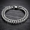 New 10MM Bracelet Side Chain Stainless Steel for Men Women Fashion Simple Engagement Wedding Jewelry High Quality Gifts Party