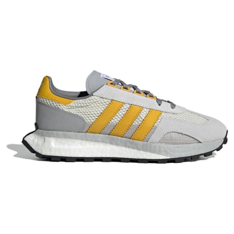 Adidas Originals Retropy E5 Abriebfest Atmungsaktiv Low-Top Lässige Laufschuhe Unisex Grau Gelb Sneaker IE0506