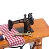 Dollhouse Decor Miniature Furniture Wooden Sewing Machine for Dolls House Toys