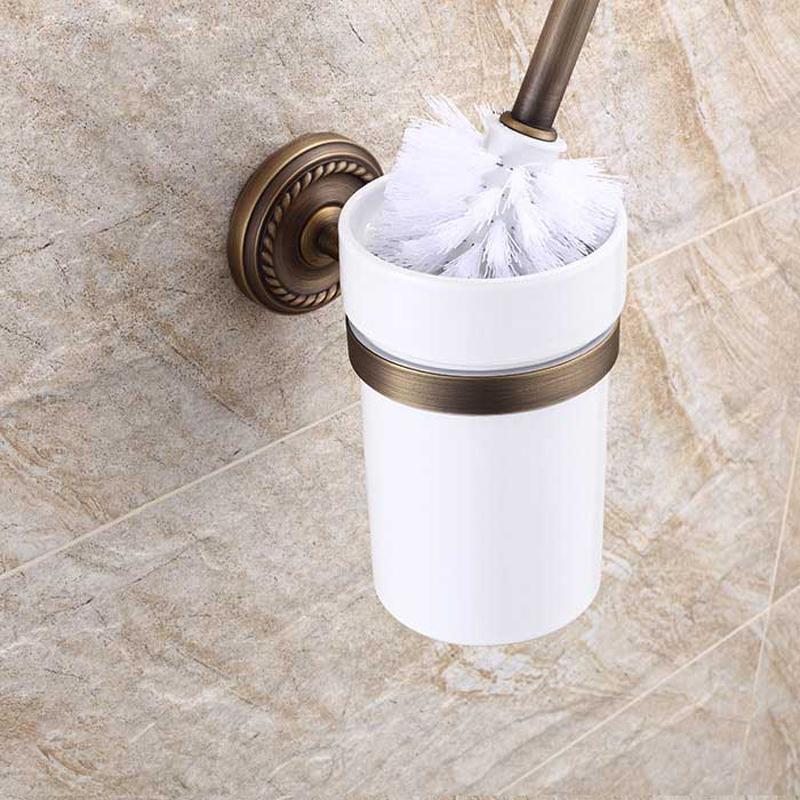 European Antique Ceramic Brass Shelf Towel Rack Gold Plated Bathroom Accessories GZ-9000