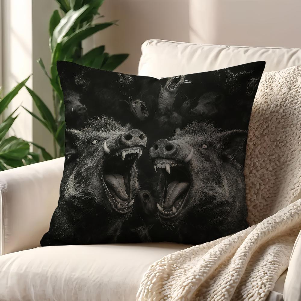 Capa de Almofada Ovelha Boêmia Thriller Decoração Quarto Loja Carro Melhor Escritório em Casa Almofada de Café Sofá Impressão Simplicidade Nórdica