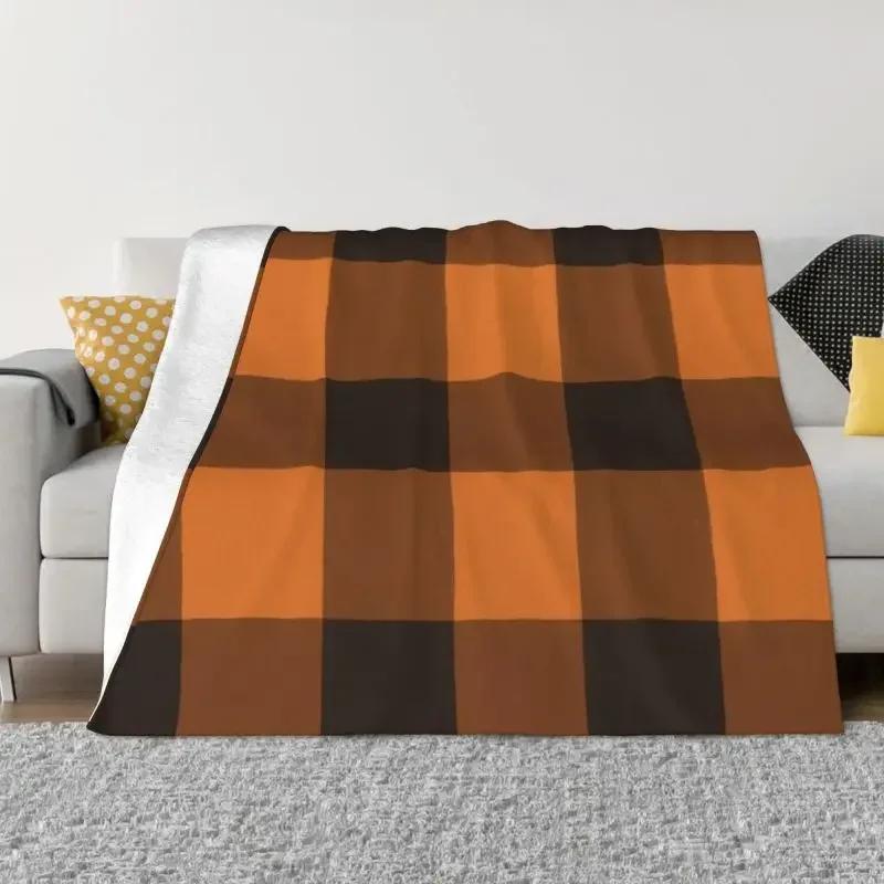 Schottischer Tartan Ein Kariertes Plaid-Webmuster Decke Fleece Flanell Kariert Bauernhaus Büffel Überwurfdecken Tagesdecke
