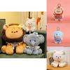 Plush Animal Toy Collection For Kid With Soft Short Plush Material For Playroom Decor