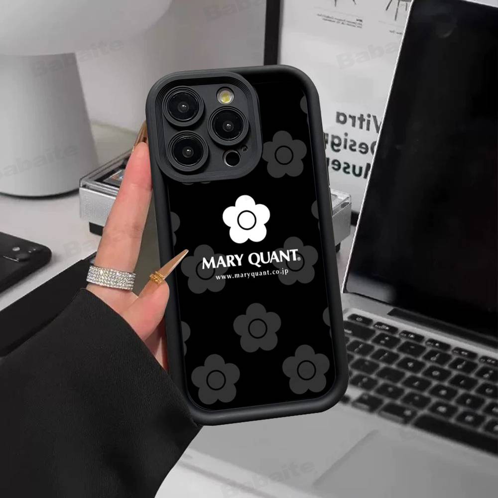 Fashion Brand Q-Quant Mary Silicone Soft Phone Case For IPhone 17 16 14 13 12 11 15 Pro Max Plus Air Cover