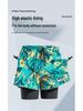 Men's Plus Size Anti-Embarrassment Swim Trunks Boxer Briefs and Swim Gear Set