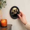 Ghost Oil Painting Print Halloween Wall Decor, Cute Table Sign, Vintage Oval Framed Retro Decor Picture, Decorative Art for Mantel Living Room Bedroom