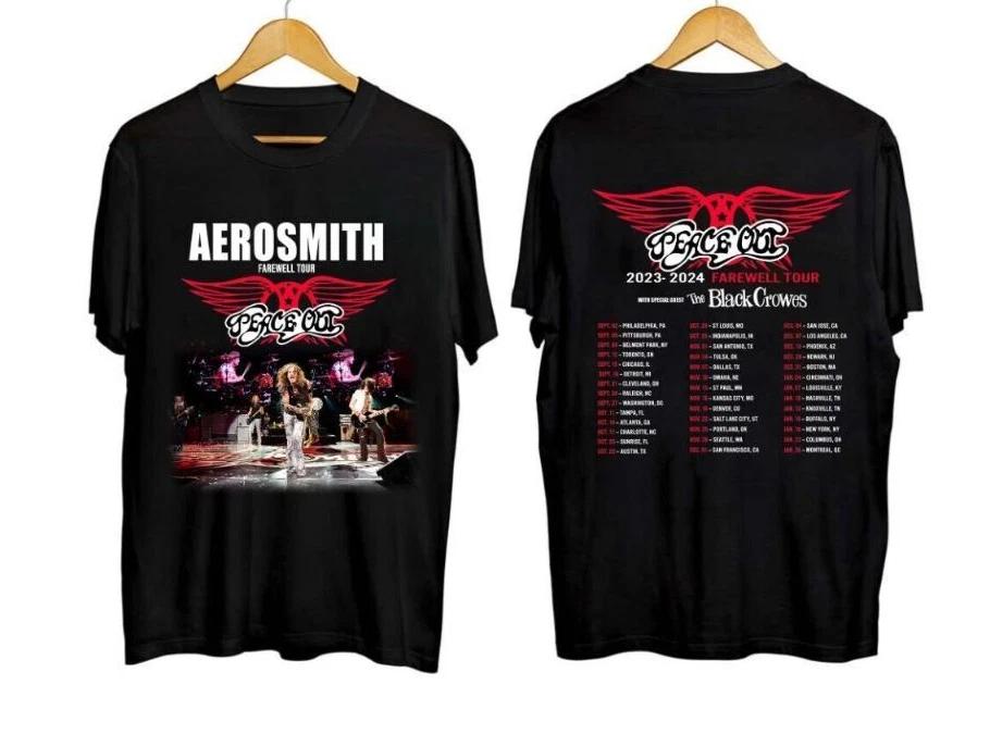 Aerosmith 2023 – 2024 Peace Out Farewell Tour Fan Shirt L