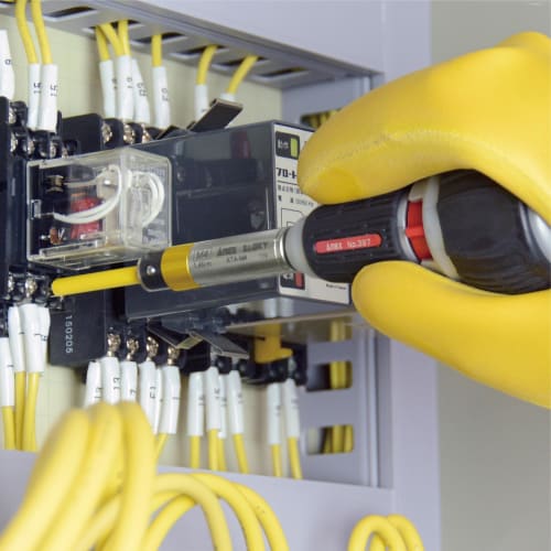 ANEX Torque Adapter for Electricians, Case Included, 5-Piece Set (M3/3.5/4/5/6) ATA-S1 [Over-torque Prevention and Torque Management] Screwdriver for