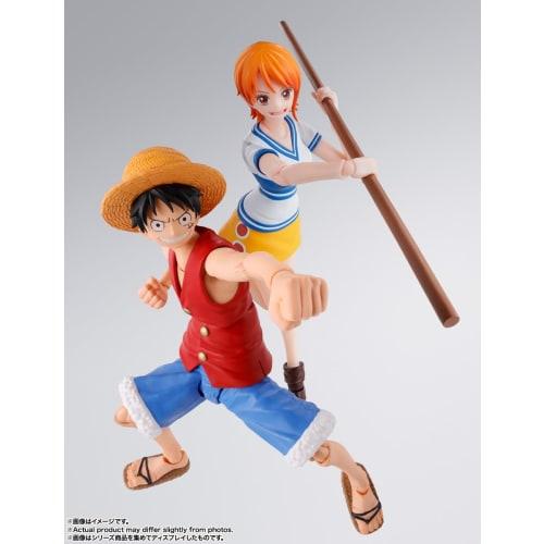 TAMASHII NATIONS SHFiguarts ONE PIECE Monkey D. Luffy - Eventyrets morgen - Ca.. 145mm ABS & PVC Malt Bevegelig Figur