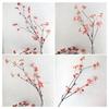 Chinese Japanese Home Decor Faux Fall Leaves Decor Artificial Fall Leaves Stems Realistic Faux Branches with Green for Home