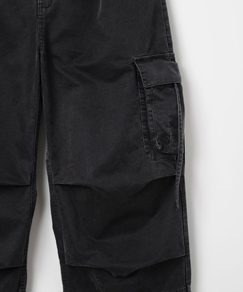 MILLO ARCHIVE Garment Washed Silhouette Pants [Black]