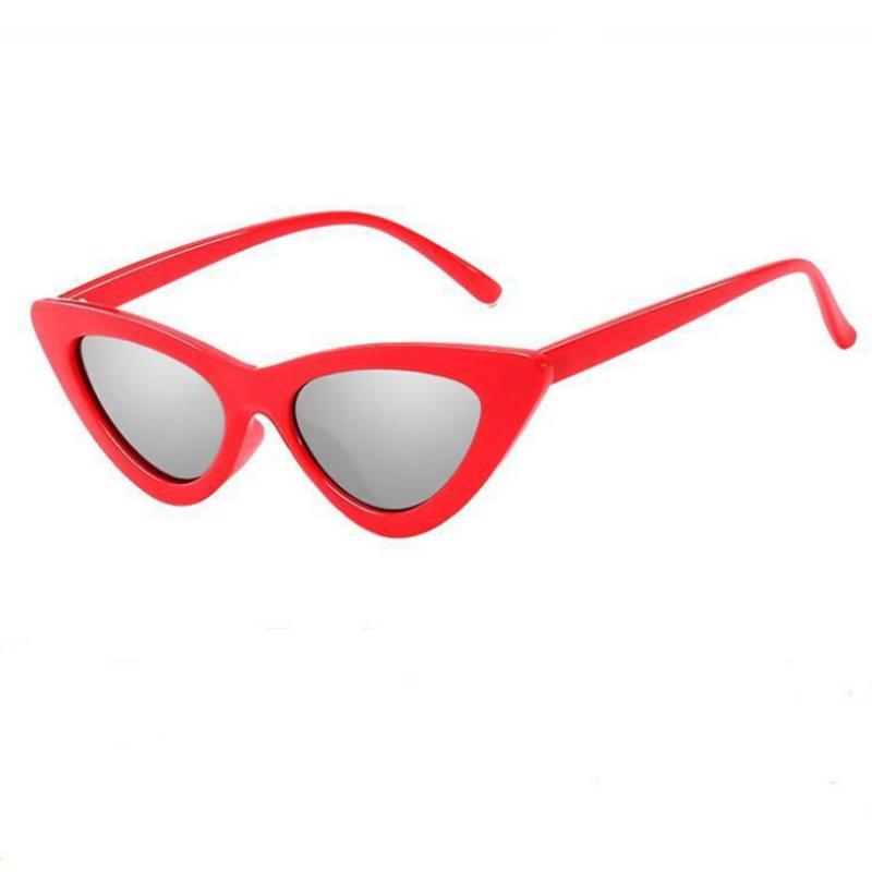 Fashion Cat Eye Small Triangle Sunglasses Women Vintage Outdoor Sun Protection Shades non-polarized Sun Glasses
