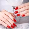 New Solid Color Simple Semi-cured Nail Stickers 20 Finger Gel Nail Stickers