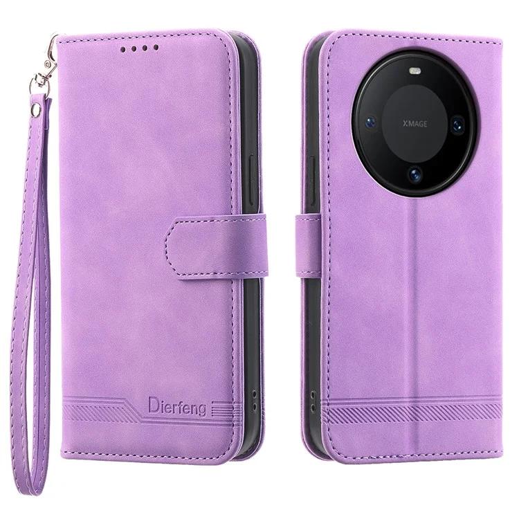 

DF-03 For Huawei Mate 60 Slim-Fit PU Leather Stand Case Imprinted Phone Cover Wallet