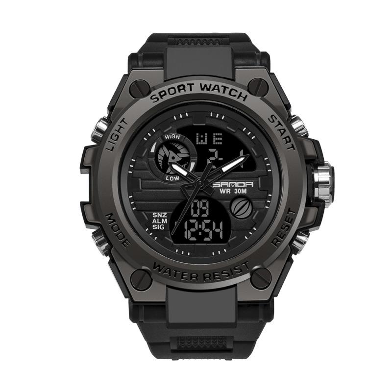 Sanda Large Dial 739 Male Student Fashion Multifunctional Double Display Waterproof Electronic Watch