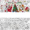 Large Doodle Tablecloth Drawing Paper Christmas Background Decor  Christmas Decor