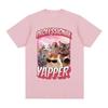 Funny Professional Yapper Meme Cat Pattern Tshirt Womens Fashion Retro Short sleeved Tshirt Casual T-shirt