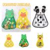 Panda Cartoon Baby Bath Kids Toy Drain Storage Net Bag Mesh Holder Cup Suction