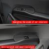 For KIA EV9  2024 2025 ABS CarbonFiber Car window switch panel cover trim Window Lift Switch Panel Trim Interior Accessories