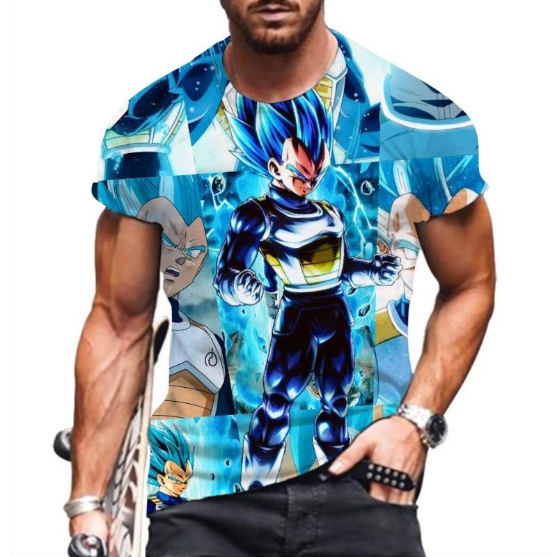 Dragon Ball Super Goku Super Saiyan Blue 3D Print T Shirt Men Kids Summer Short Sleeve