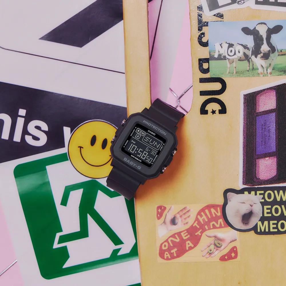 Mini Square Women's and Children's Digital Watch Waterproof BGD-10-1DR