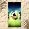Neues Fußball-Strandtuch Fußball-Thema Mikrofaser-Badetuch für Erwachsene Seaside Schnelltrocknendes Handtuch