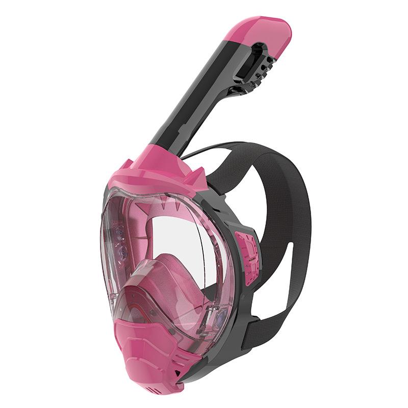 Silicone Diving and Snorkeling Set with GoPro-Compatible Swim Goggles