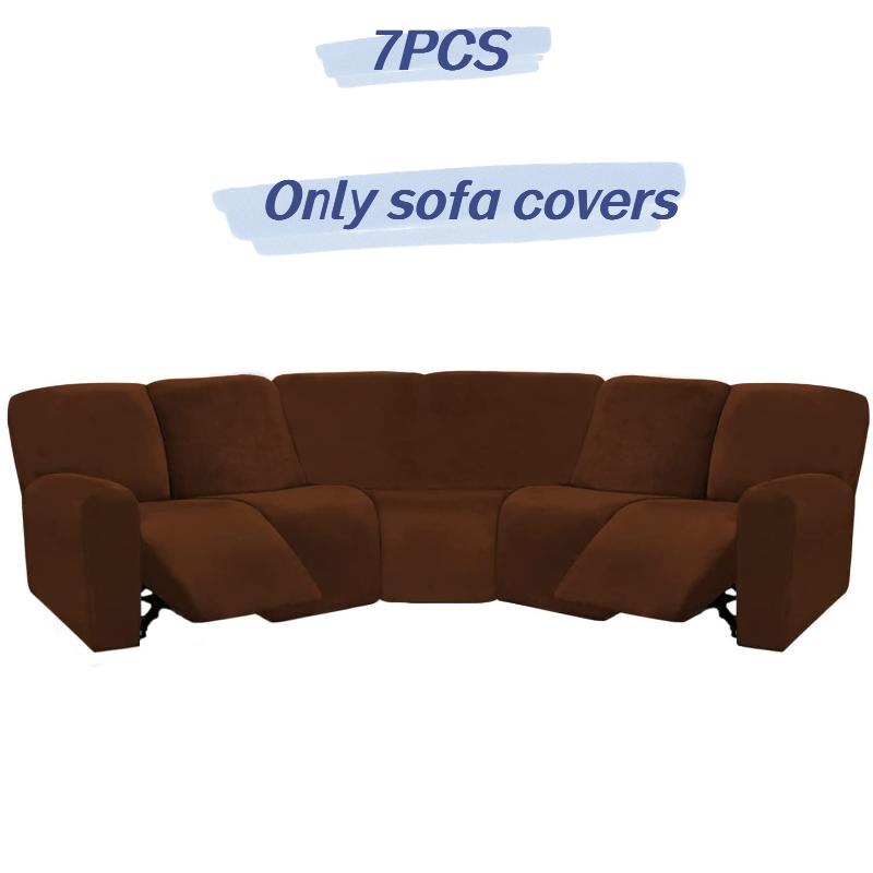 Cover Full Elastic Sofa Slipcover 5 Seater Corner Recliner Couchcover Sectional