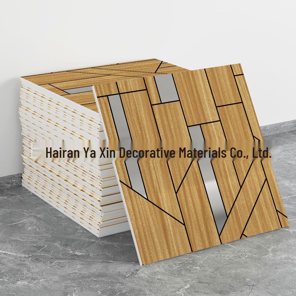 Imitation Tile 3D Wall Stickers: Self-Adhesive, Aluminum-Plastic Panels for Bathroom & Kitchen Renovation.