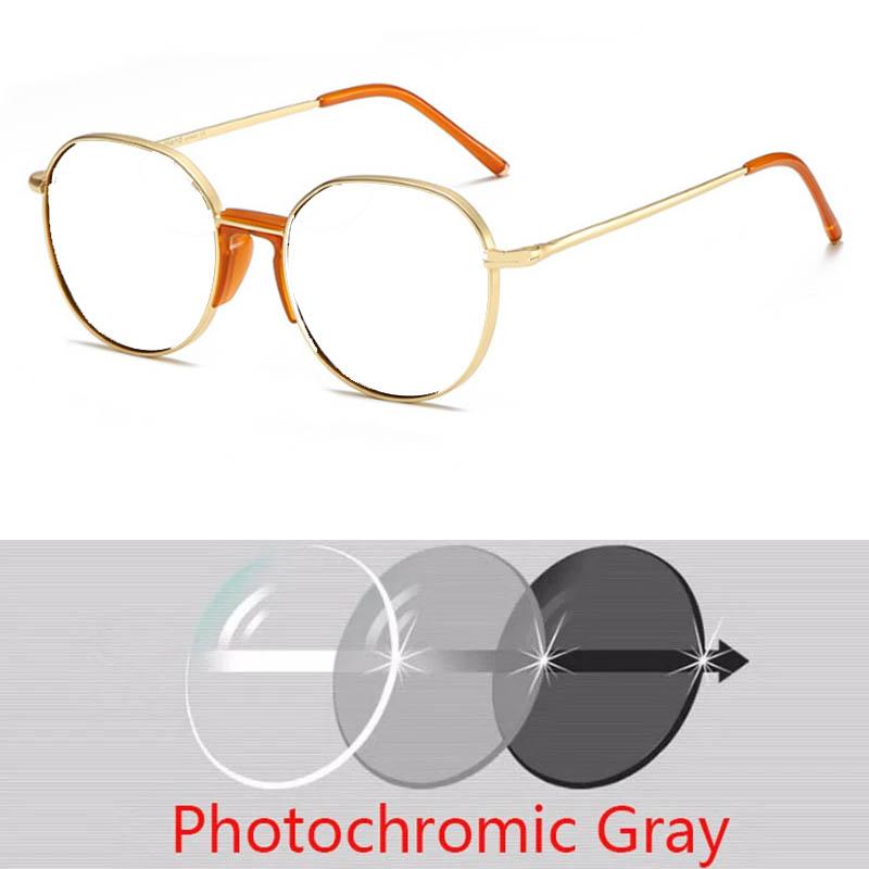 Men Personality Nose Frame Sun glasses Women Round Driving Sunglasses Prescription 0 -0.5 -0.75 To -6.0