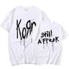 Korn Musik Konzert Rockband Welttournee Baumwoll T-Shirt Personalisiert Street Vielseitig 2024 Sommer Tägliches Tragen Cooles Oberteil