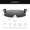 1Pc Adjustable Clip Cap Sports Sunglasses Flip-Up Cover Uv Protection Polarized Sunglasses Clip On Hat Cycling Goggles