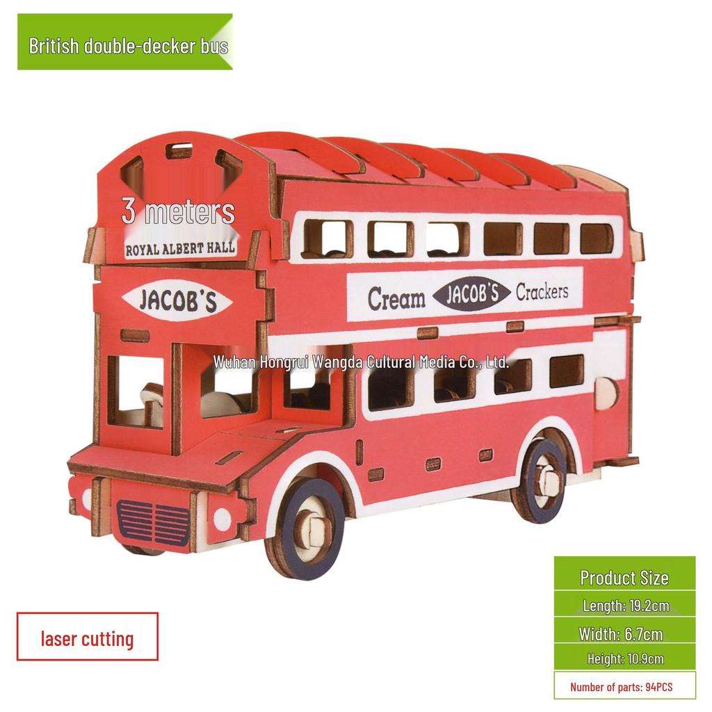 3D DIY Wooden Jigsaw Puzzle Model - Laser Cut Building Set