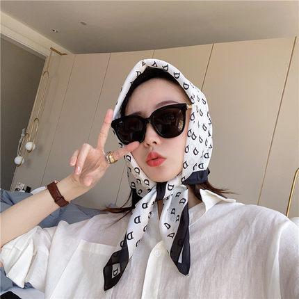 Nice Small Scarf Korean Ins Style All-match Fashion Summer Decorative Square Tie Hair Band Thin