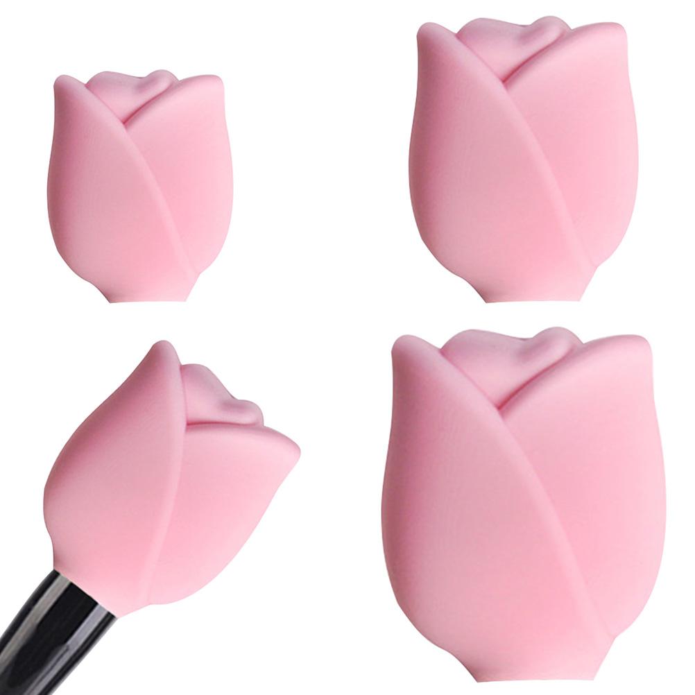 Etui na pędzle do makijażu Silikonowy uchwyt na pędzle do makijażu Wielokrotnego użytku pokrowiec przeciwkurzowy Etui na pędzle do