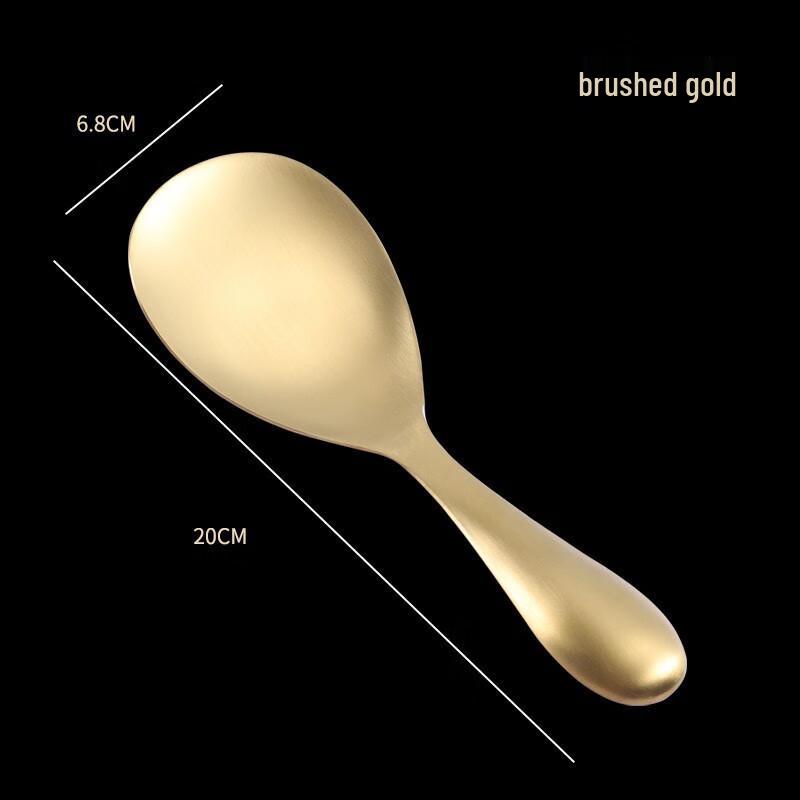 ZISIZ Stainless Steel Non-Stick Rice Spoon