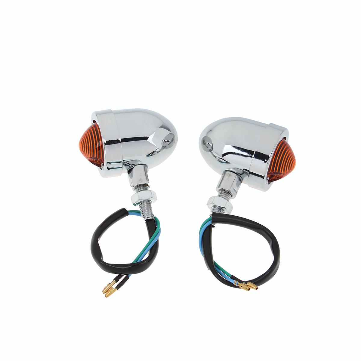 

Универсальные мотоциклетные указатели поворота светодиодный индикатор мигания янтарный мотоциклетный фонарь-мигалка для аксессуаров Harley Cafe Racer серебряный