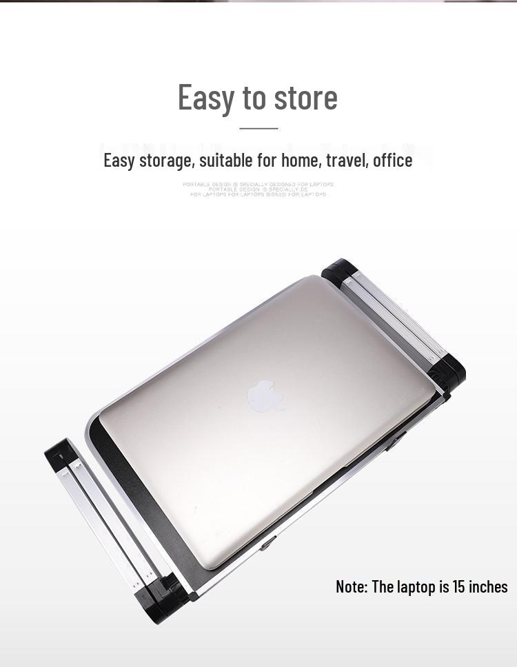Adjustable Foldable Laptop Stand for Desk and Bed