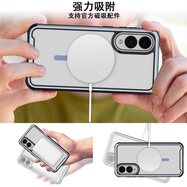 Samsung S11edge Magnetic Mobile Phone Case Aluminum Alloy Suitable for S11ultra Transparent Anti-drop S11 Protective Case